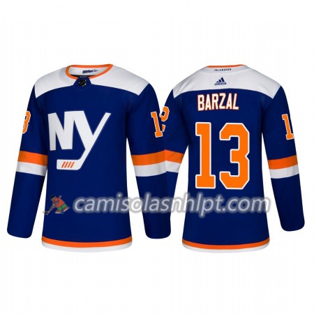Camisola New York Islanders Mathew Barzal 13 Adidas 2018-2019 Alternate Authentic - Homem